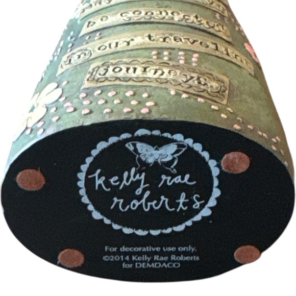 Kelly Rae Roberts for Demdaco Soul Sister Green Floral Collectable Figurine - Picture 7 of 8